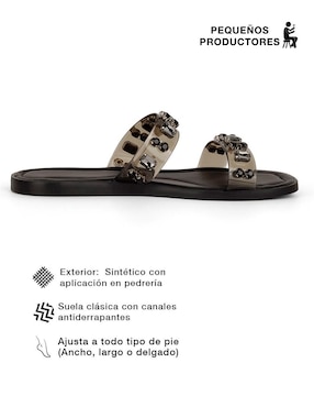 Sandalia plana Rbcollection para mujer