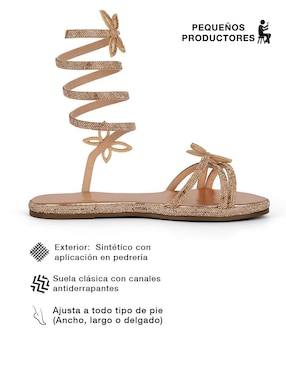 Sandalia plana Rbcollection para mujer