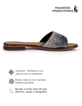 Sandalia plana Rbcollection para mujer