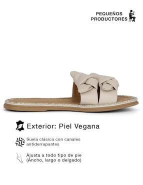 Sandalia plana Rbcollection para mujer