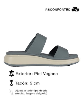 Sandalia plana Rbcollection Rbconfortec para mujer