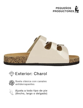 Sandalia plana Rbbasics para mujer