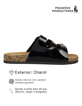 Sandalia plana Rbbasics para mujer