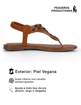 Sandalia plana Rbcollection para mujer