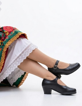 Zapato Mary Jane Kuali Shoes de piel para mujer