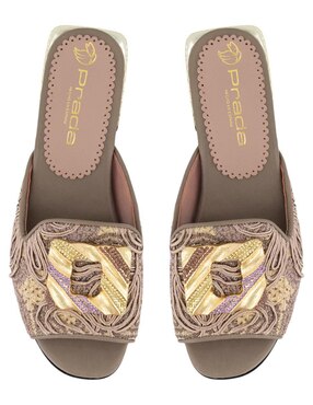 Sandalia de tacón Prada para mujer