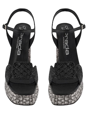 Sandalia de tacón Prada para mujer