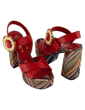 Sandalia de tacón Prada para mujer