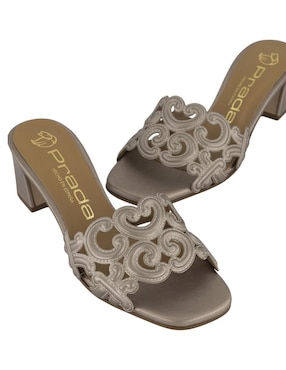 Sandalia de tacón Prada para mujer