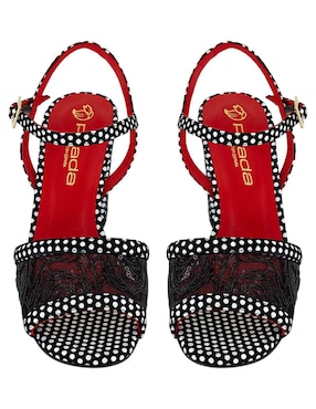 Sandalia de tacón Prada para mujer