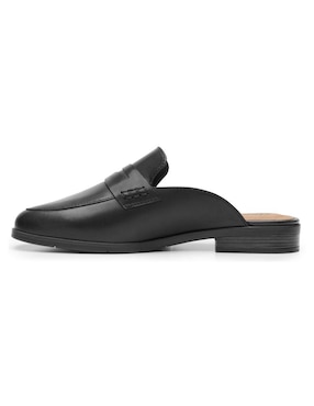 Zueco Flexi de piel para mujer