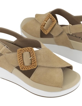 Sandalia de tacón Prada para mujer
