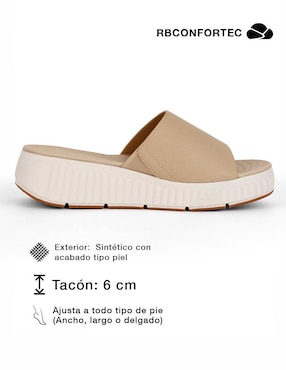 Sandalia de tacón Rbcollection Rbconfortec para mujer