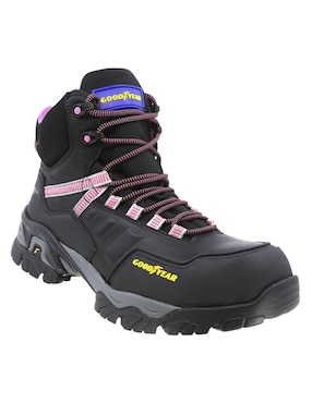 Bota arriba del tobillo Goodyear GY Safetrek de piel para mujer