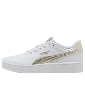 Tenis Puma Court Lally Metallic Whisper para mujer