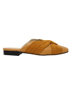 Zueco Regina Romero de piel para mujer