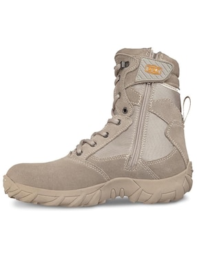 Bota arriba del tobillo Workland Táctico de piel para mujer