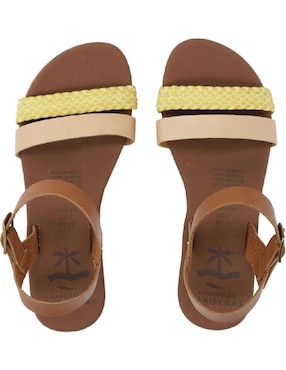 Sandalias Caribeñas Limón Para Mujer