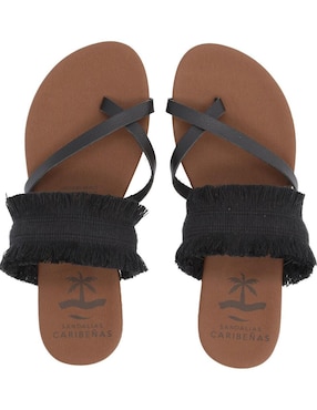 Sandalias Caribeñas Azabache Para Mujer