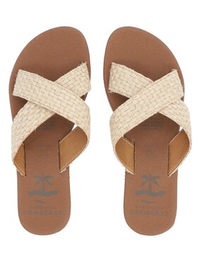 Sandalias Caribeñas Cozumel Pajizo Para Mujer