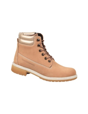 Bota Al Tobillo Swiss Brand De Piel Para Mujer