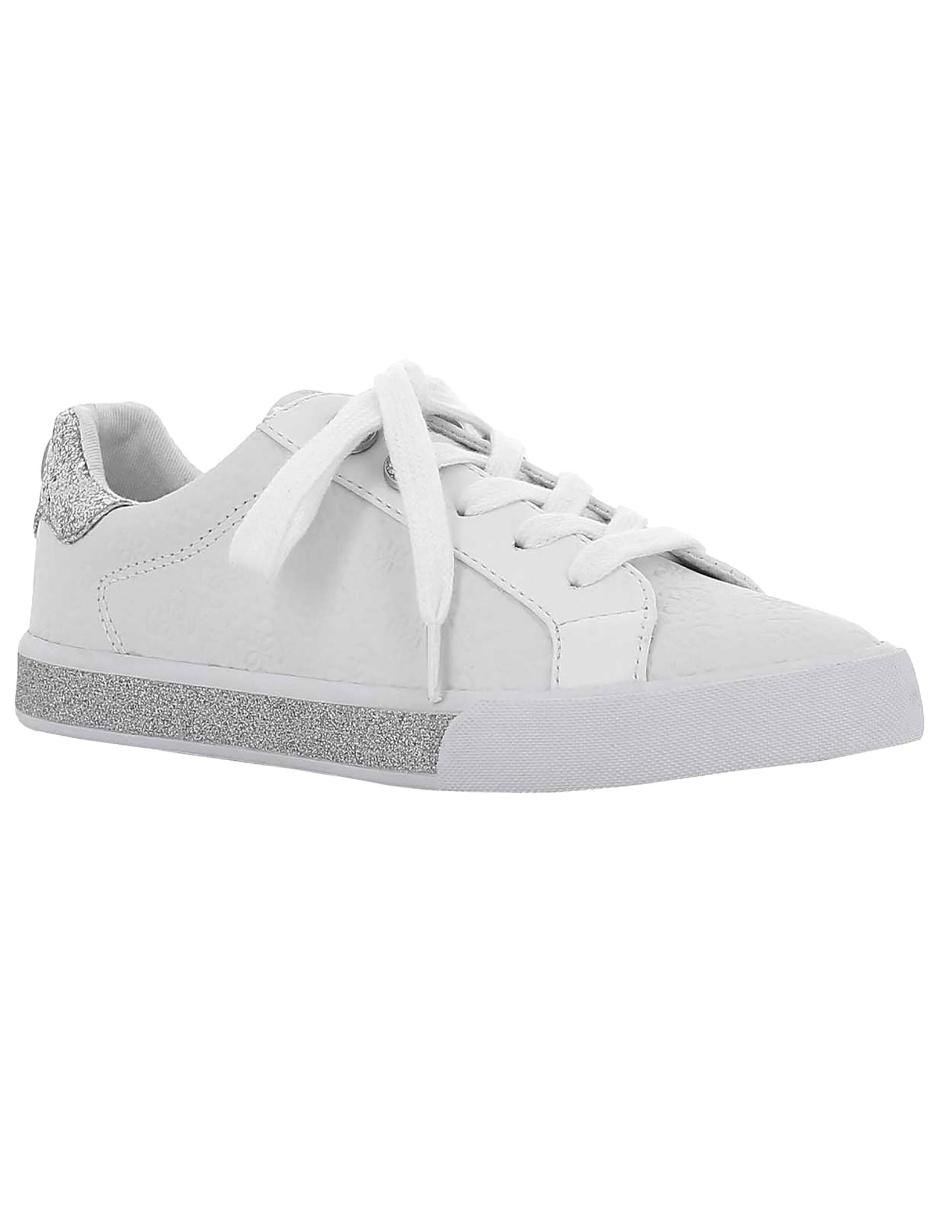tenis blancos guess mujer
