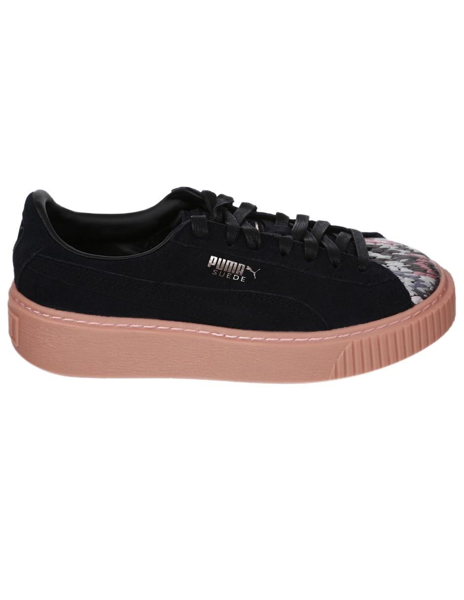 tenis puma piel negro
