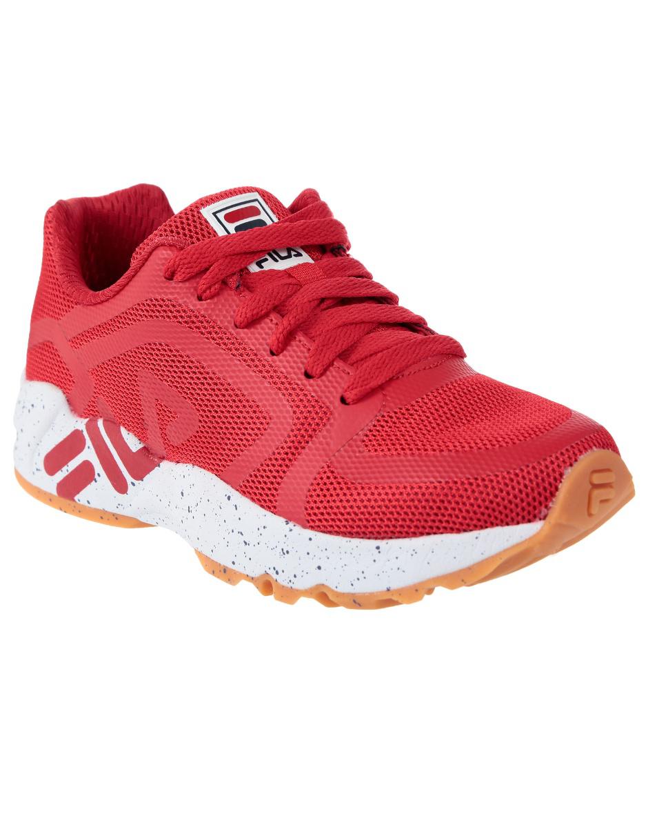 Tenis texturizado Fila rojo Tenis texturizado Fila rojo