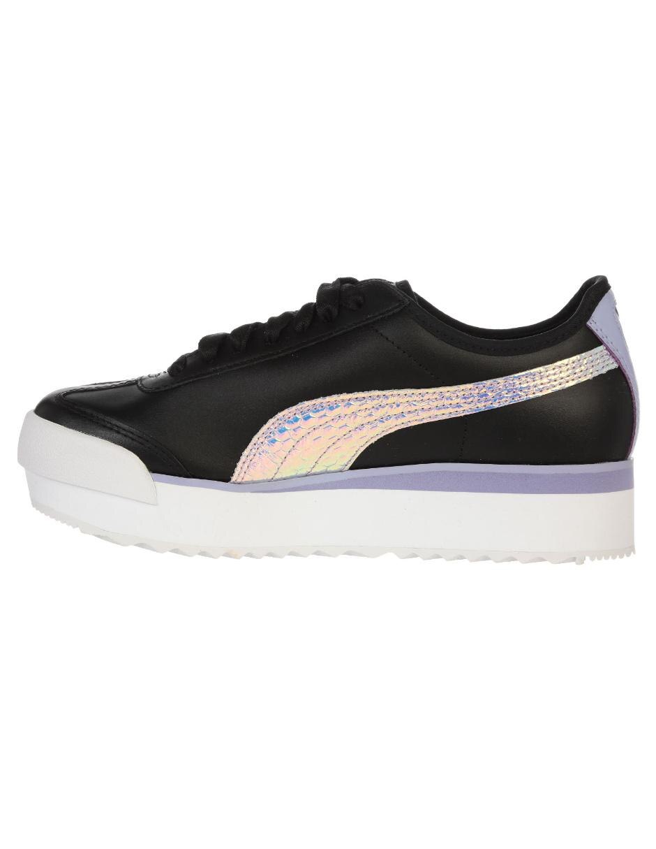 tenis puma roma blanco con negro