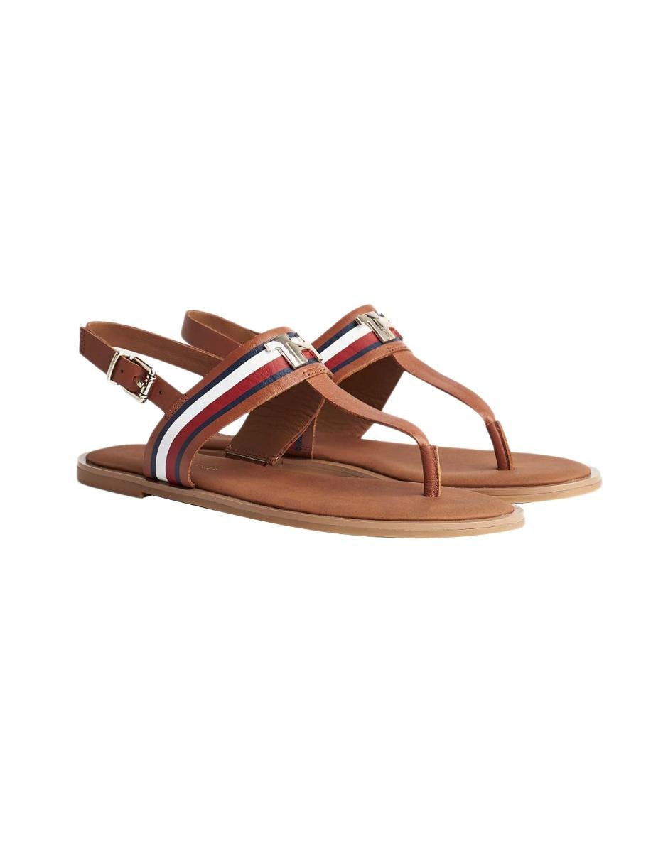 Sandalia Tommy Hilfiger piel café claro casual en Liverpool