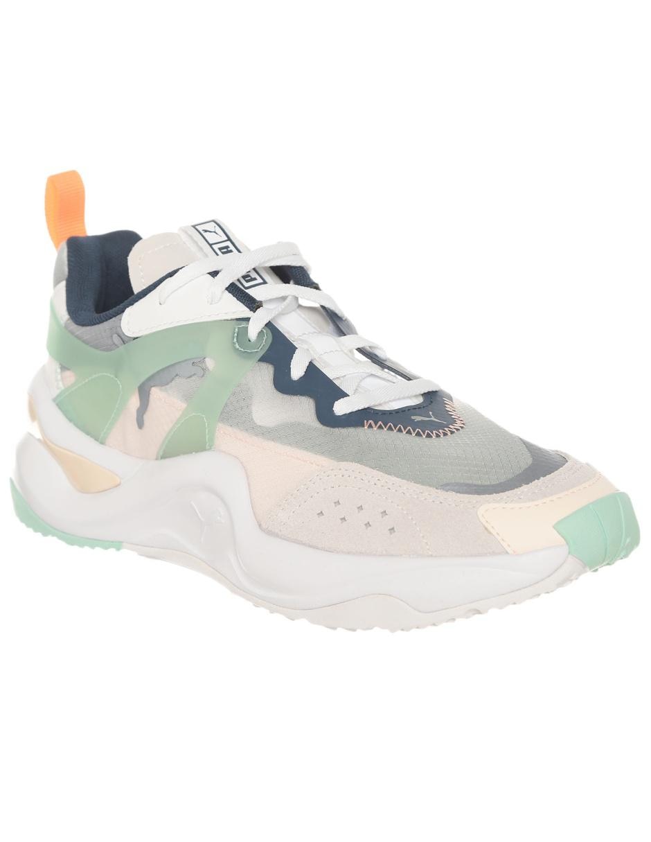 Tenis Puma Rise blanco texturizado Tenis Puma Rise blanco texturizado
