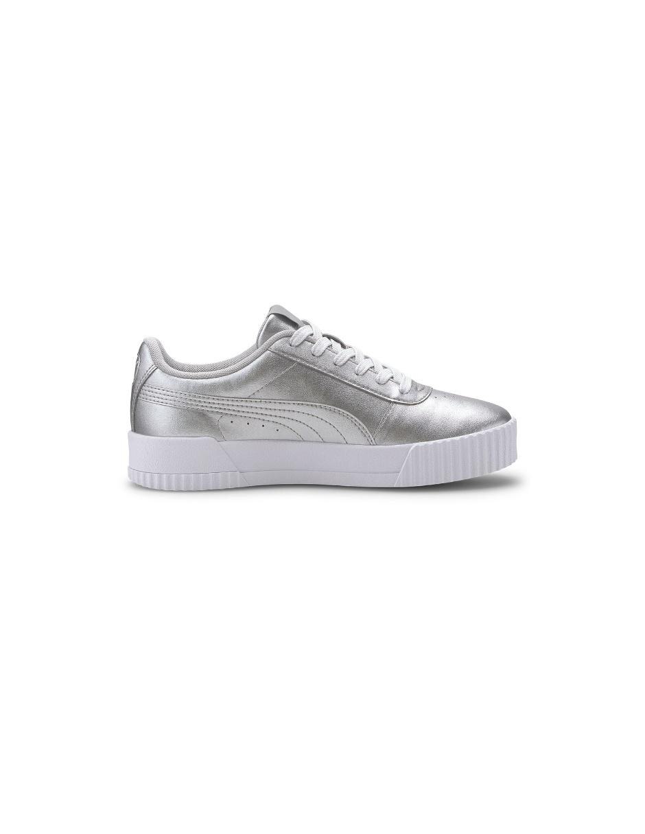 tenis puma gris plata