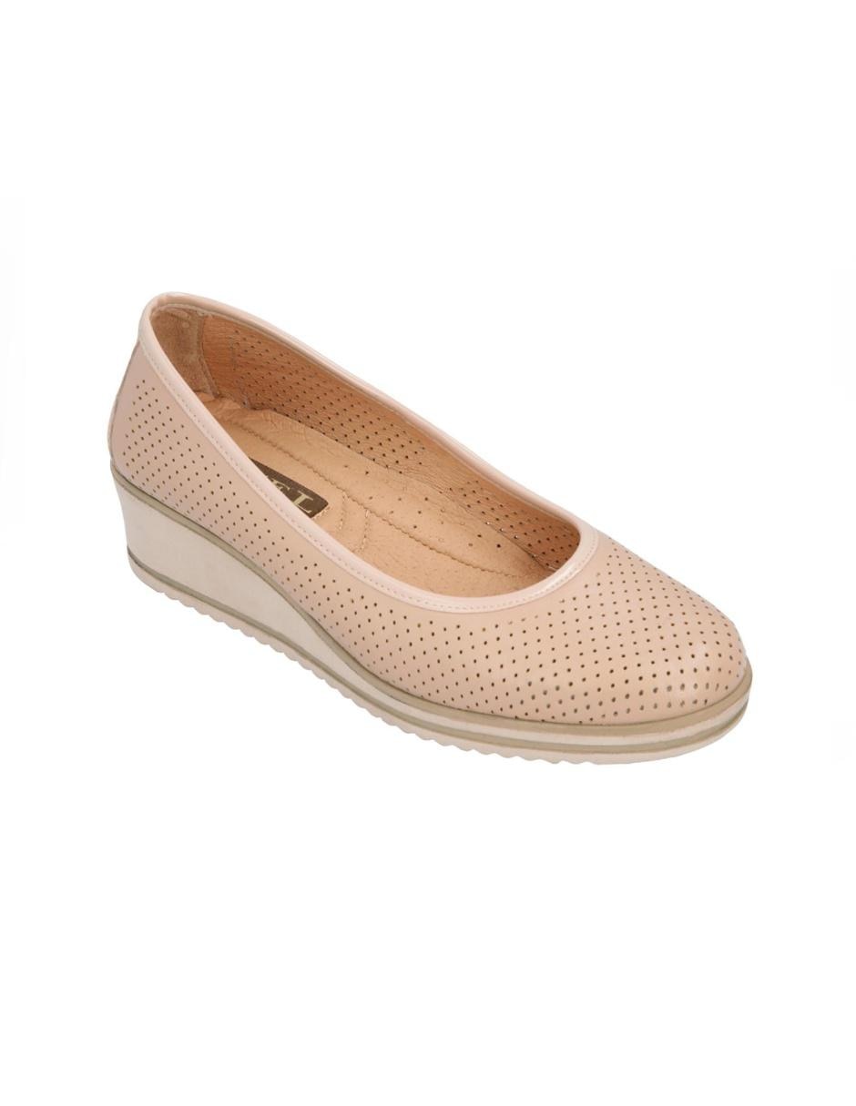 Balerina de piel bovino para mujer 1