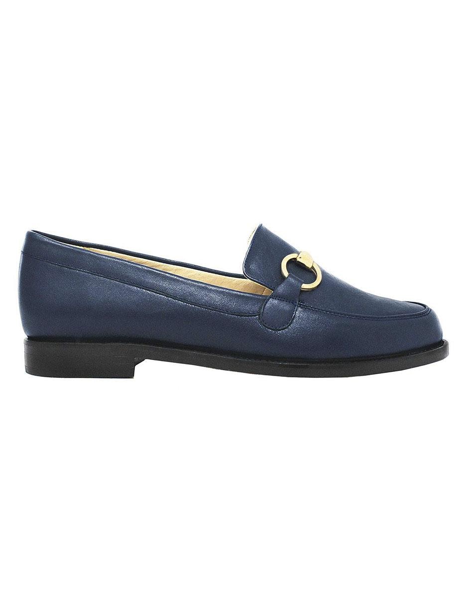 Mocasín de piel para mujer