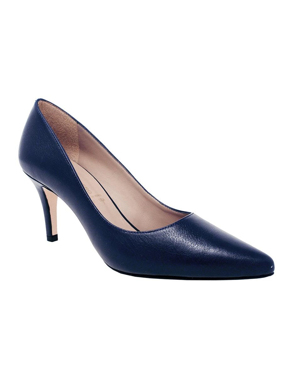 Zapatilla de piel