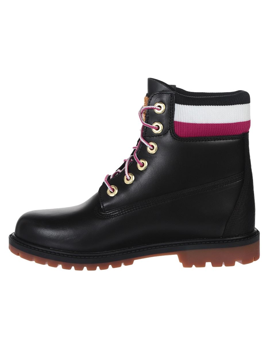 Bota arriba del tobillo de piel para mujer 4