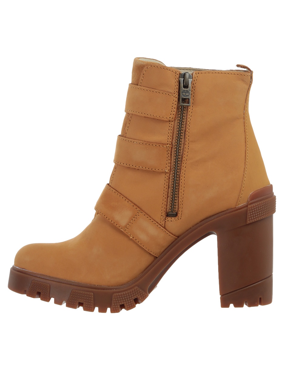 Bota arriba del tobillo de piel para mujer 4