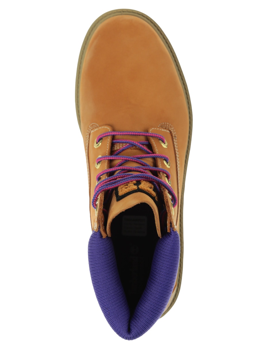 Bota arriba del tobillo de piel para mujer 5