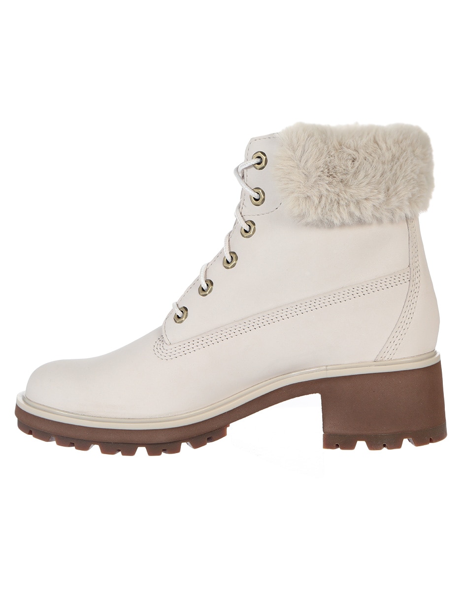 Bota arriba del tobillo de piel para mujer 4