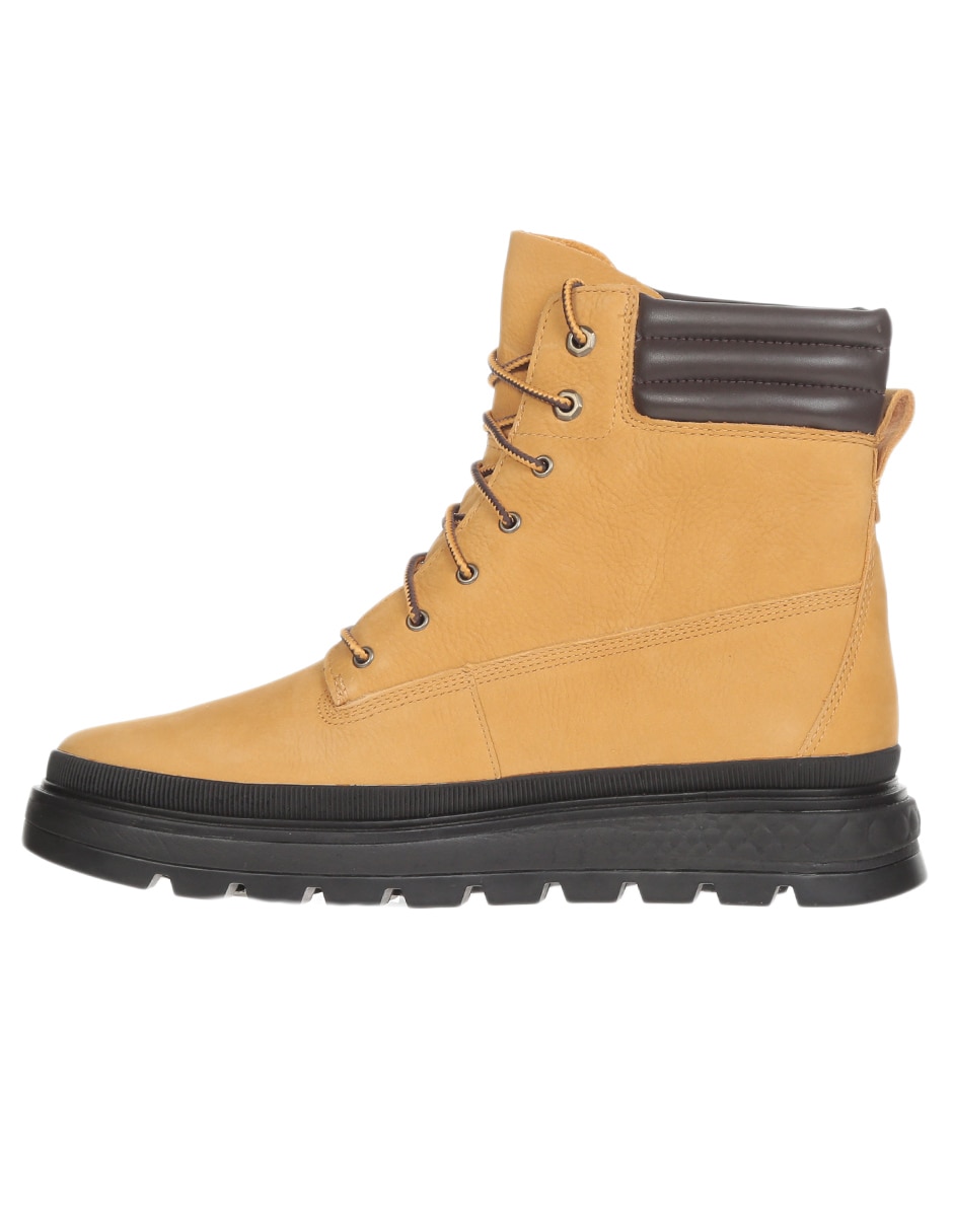 Bota arriba del tobillo de piel para mujer 4
