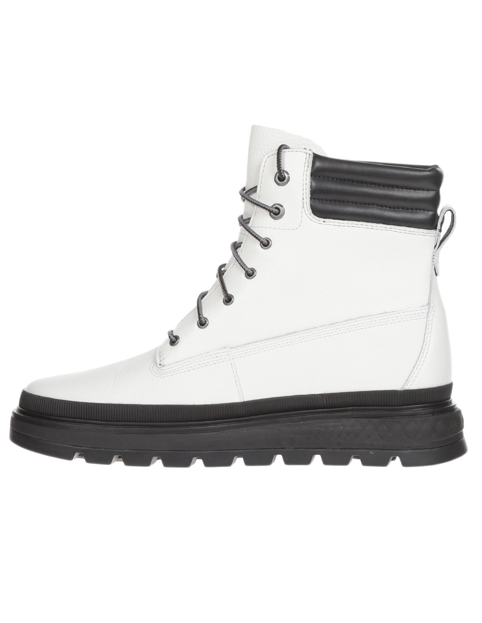 Bota arriba del tobillo de piel para mujer 4