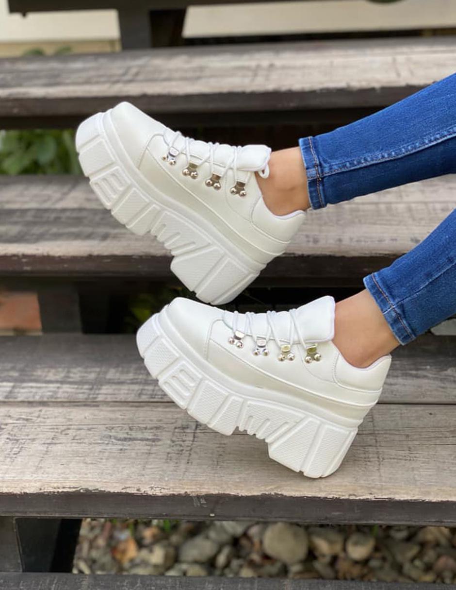 Tenis Chunky Plataforma Tenis Altos Para Mujer Tenis Plataforma