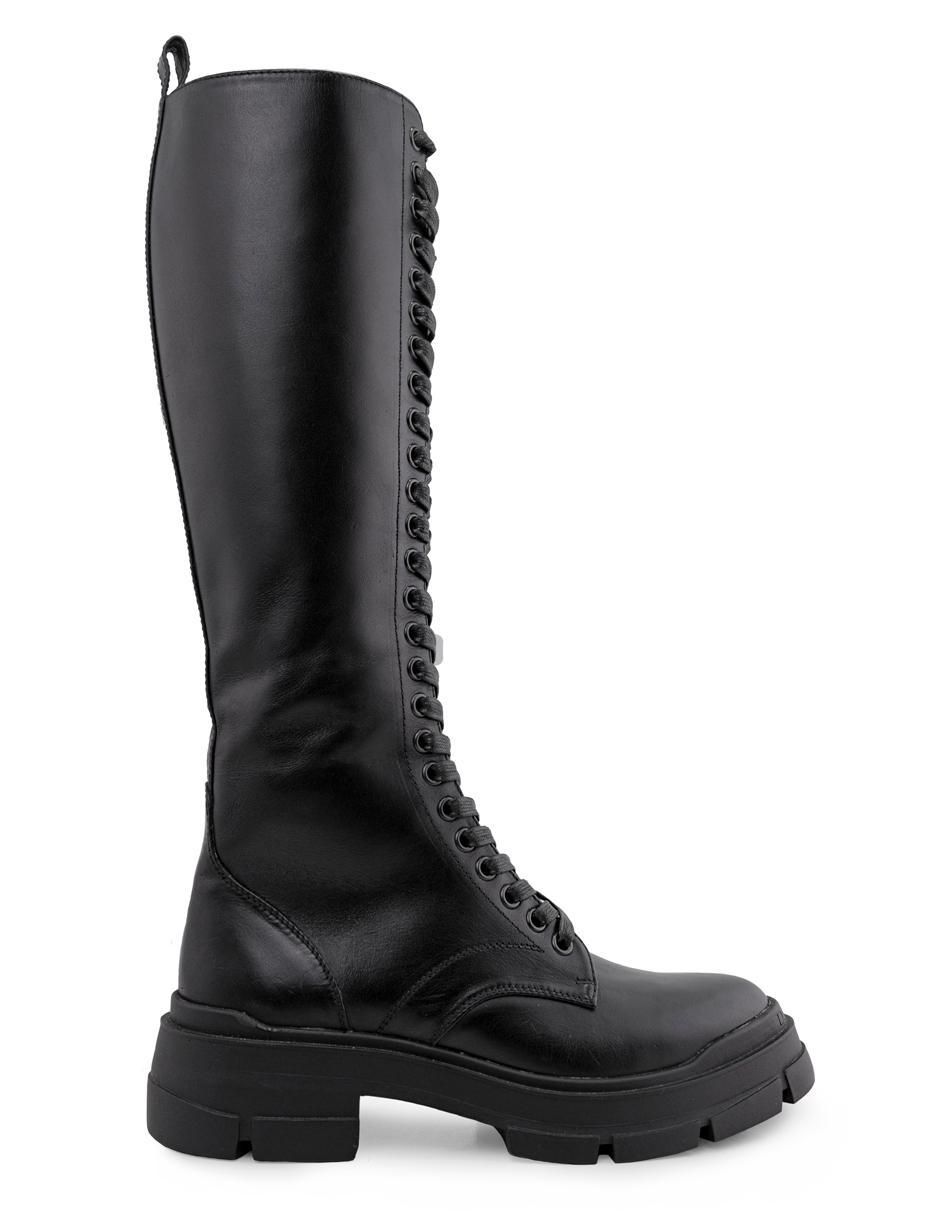 Bota media pierna Bareilly de piel para mujer
