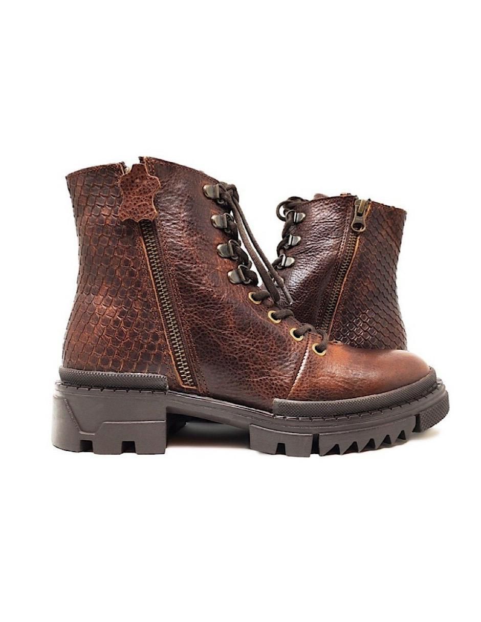 Bota al tobillo de piel para mujer Bota al tobillo de piel para mujer