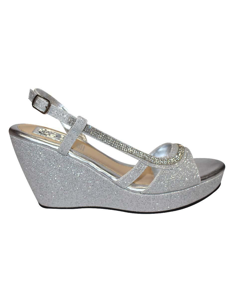 Sandalias con pedrería para mujer
