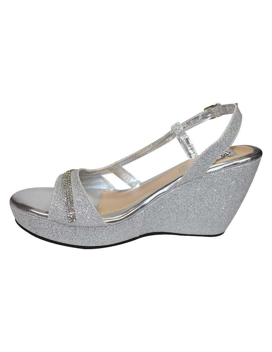 Sandalias con pedrería para mujer