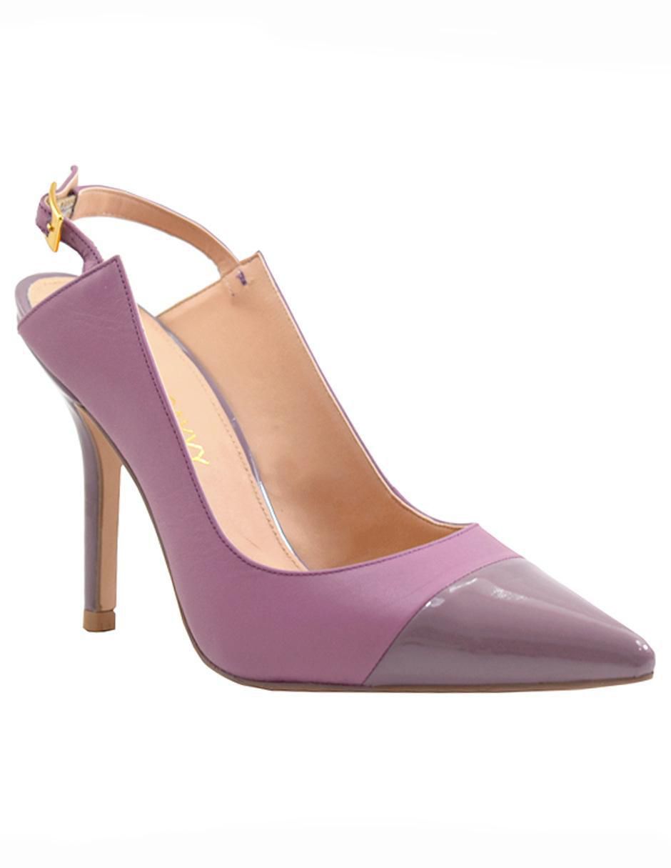 Zapatilla de piel