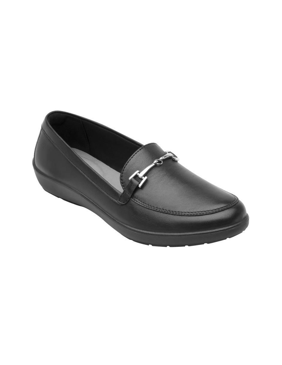 Mocasín de piel para mujer