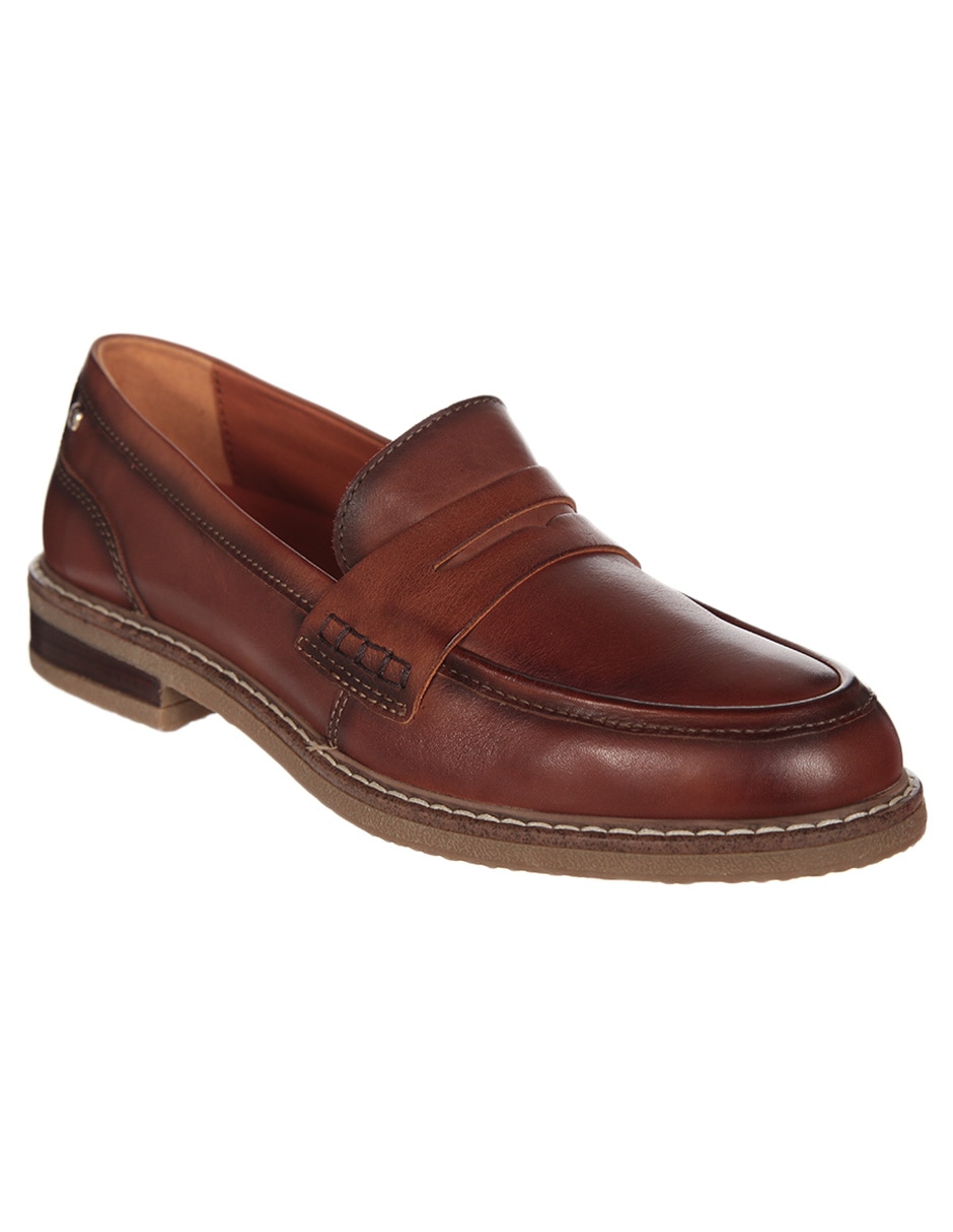 Mocasín de piel para mujer