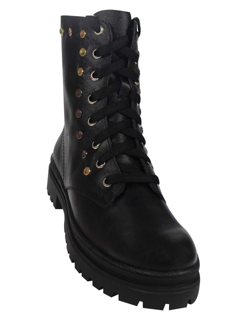 Bota al tobillo de piel para mujer